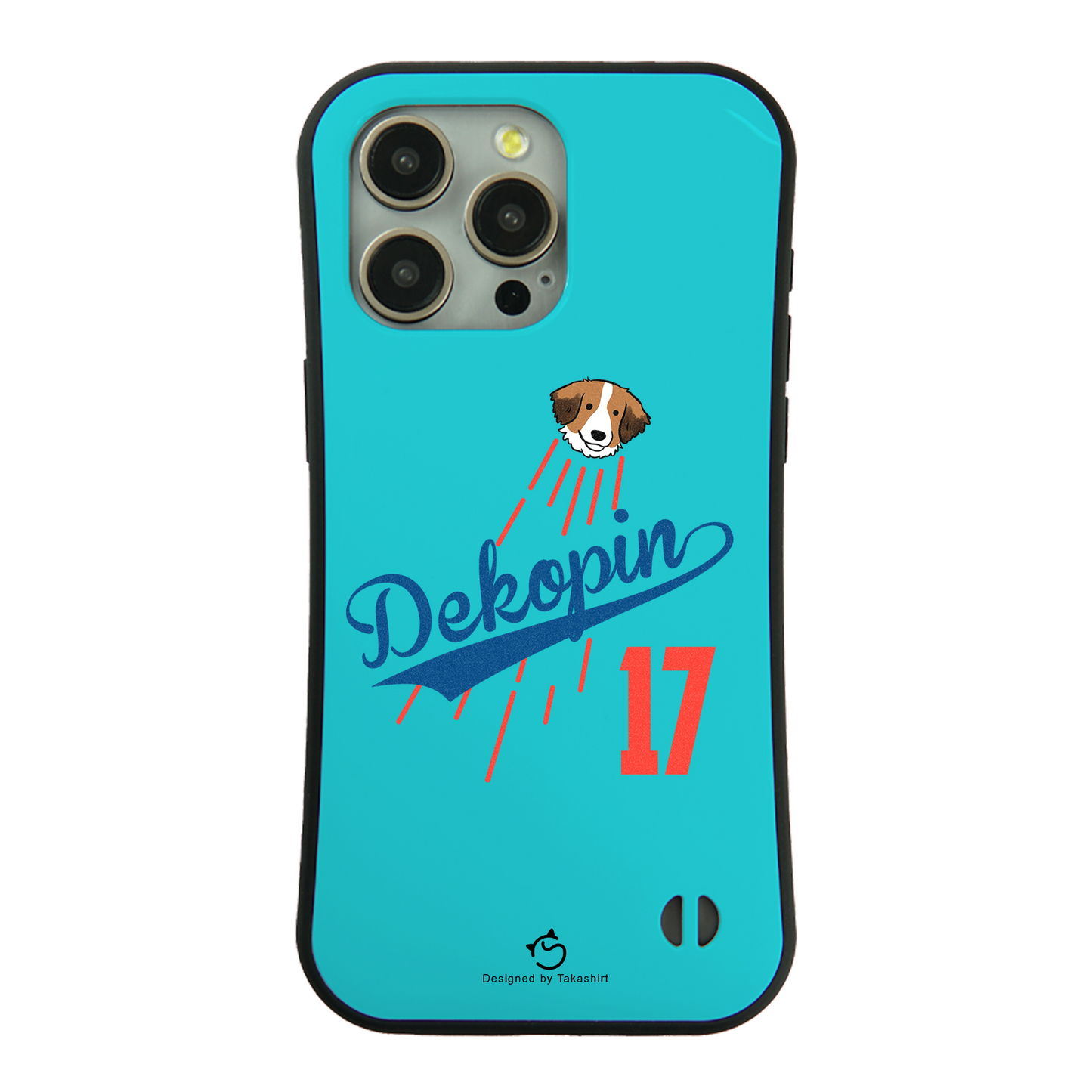 デコピン ケース いぬ 犬 コーイケルホンディエイラスト Dekopin スマホ ケース iPhone8, SE2, SE3 ~ ケース iPhone16セリア