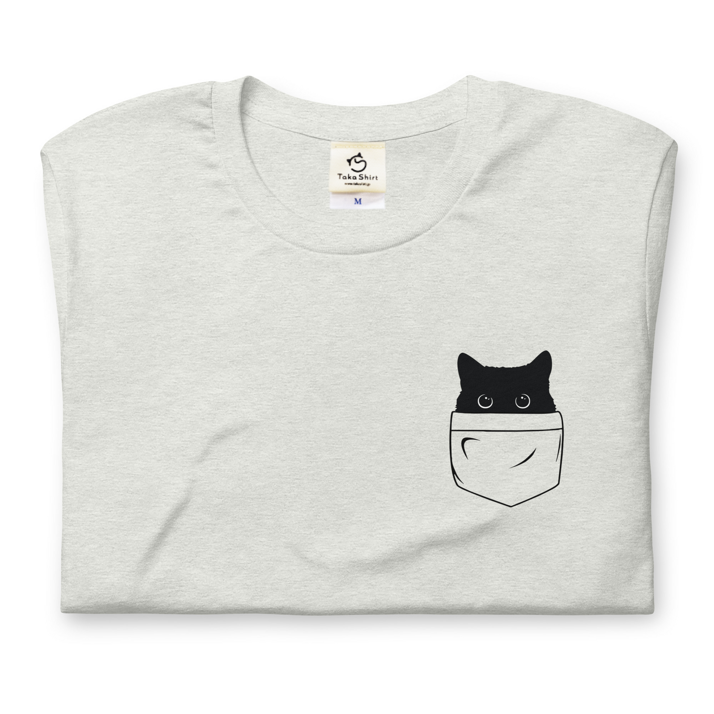 猫tシャツ ねこ 猫イラスト ポケット猫|アダルト&キッズサイズ.