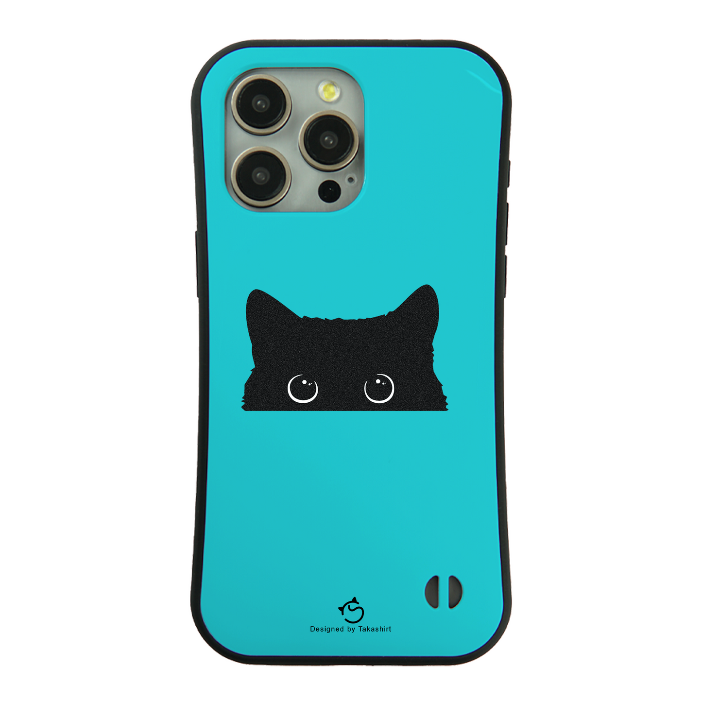 ケース ねこ 猫イラスト 可愛い黒い猫 スマホ ケース iPhone8, SE2, SE3 ~ ケース iPhone16シリーズ