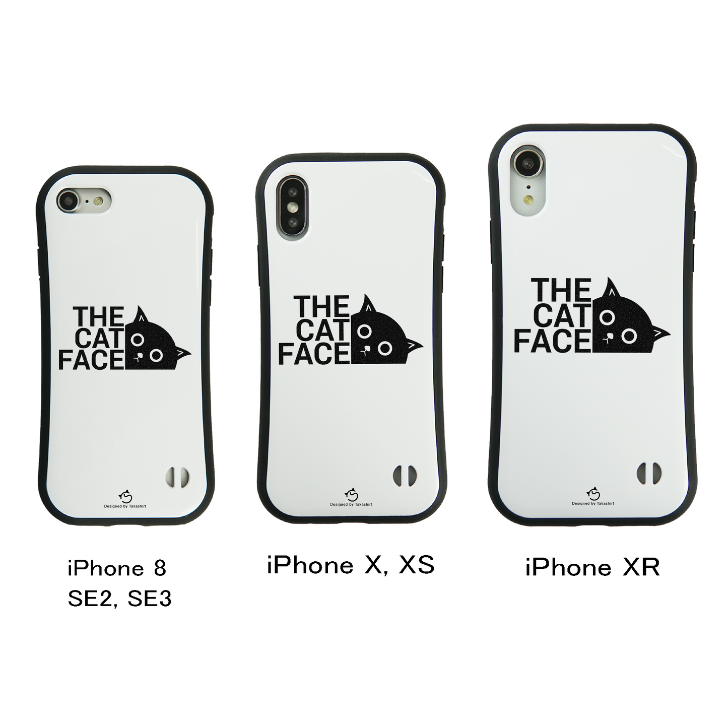 ケース ねこ 猫イラスト The Cat Face ス スマホ ケース iPhone8, SE2, SE3 ~ ケース iPhone16セリア
