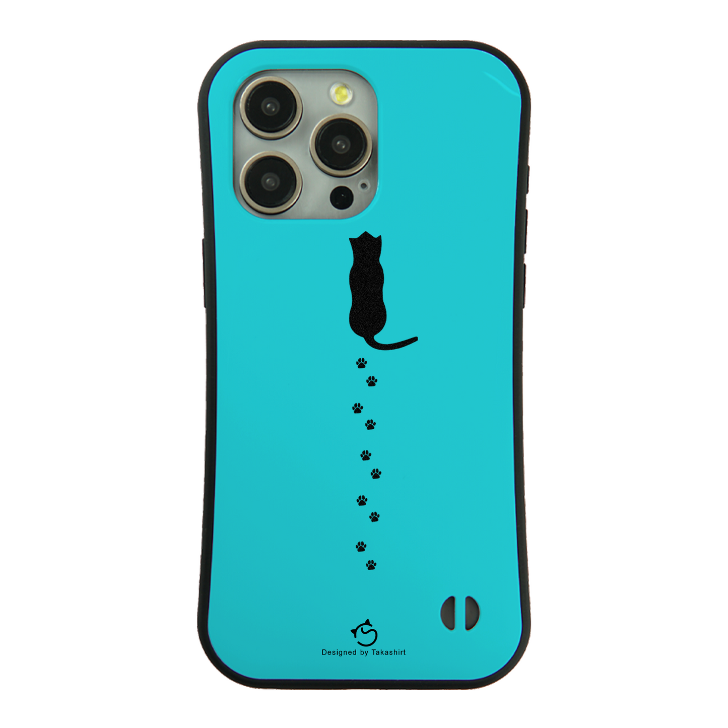 ケース ねこ 猫イラスト猫の足跡 スマホ ケース iPhone8, SE2, SE3 ~ ケース iPhone16シリーズ