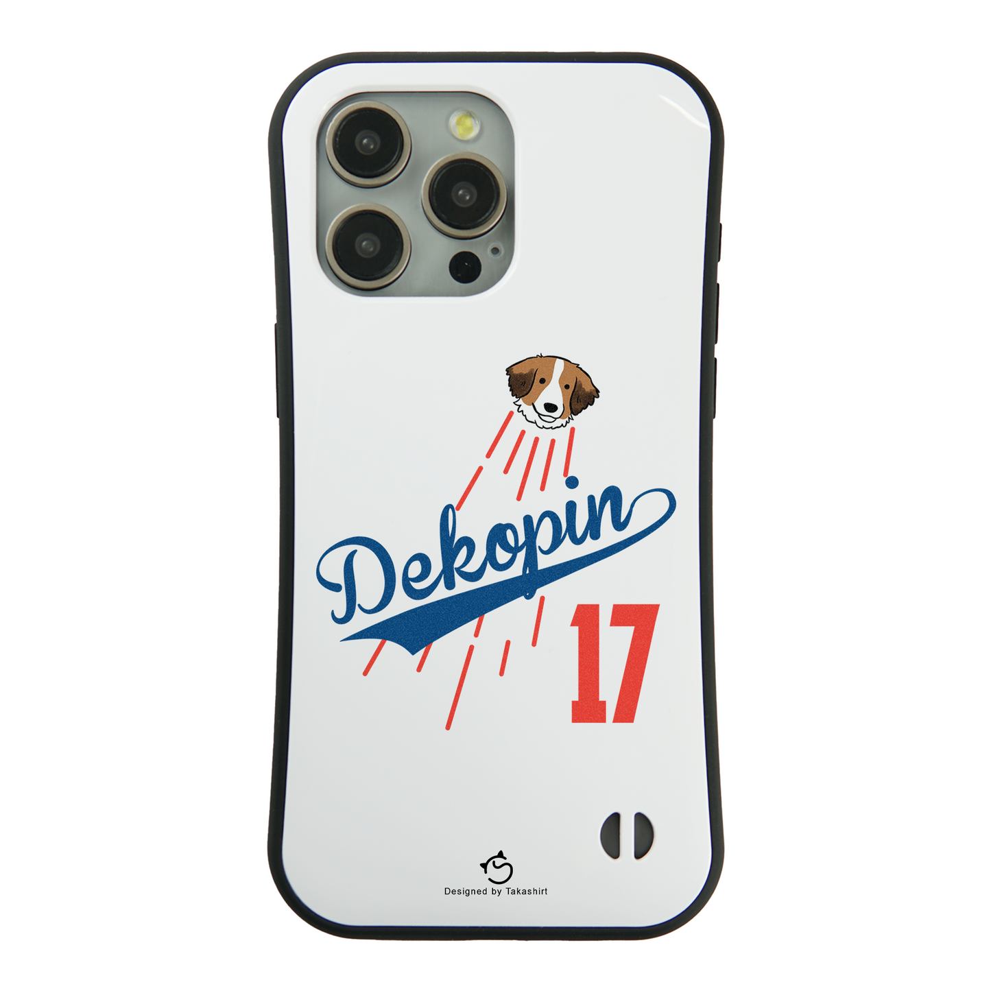 デコピン ケース いぬ 犬 コーイケルホンディエイラスト Dekopin スマホ ケース iPhone8, SE2, SE3 ~ ケース iPhone16セリア