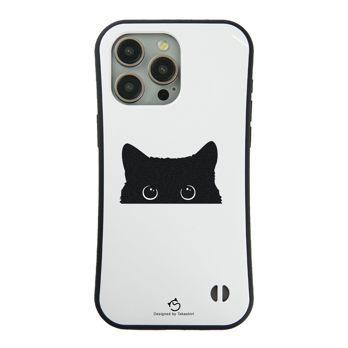 ケース ねこ 猫イラスト 可愛い黒い猫 スマホ ケース iPhone8, SE2, SE3 ~ ケース iPhone16シリーズ