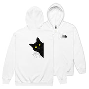 猫 フルジップ パーカ ねこ かわいい 猫イラスト The Cat Face & かわいい猫 |フロント&バックプリント