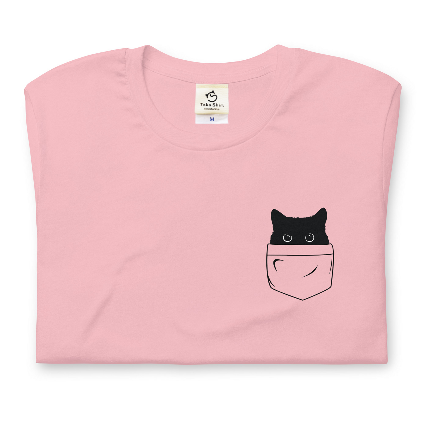 猫tシャツ ねこ 猫イラスト ポケット猫|アダルト&キッズサイズ.