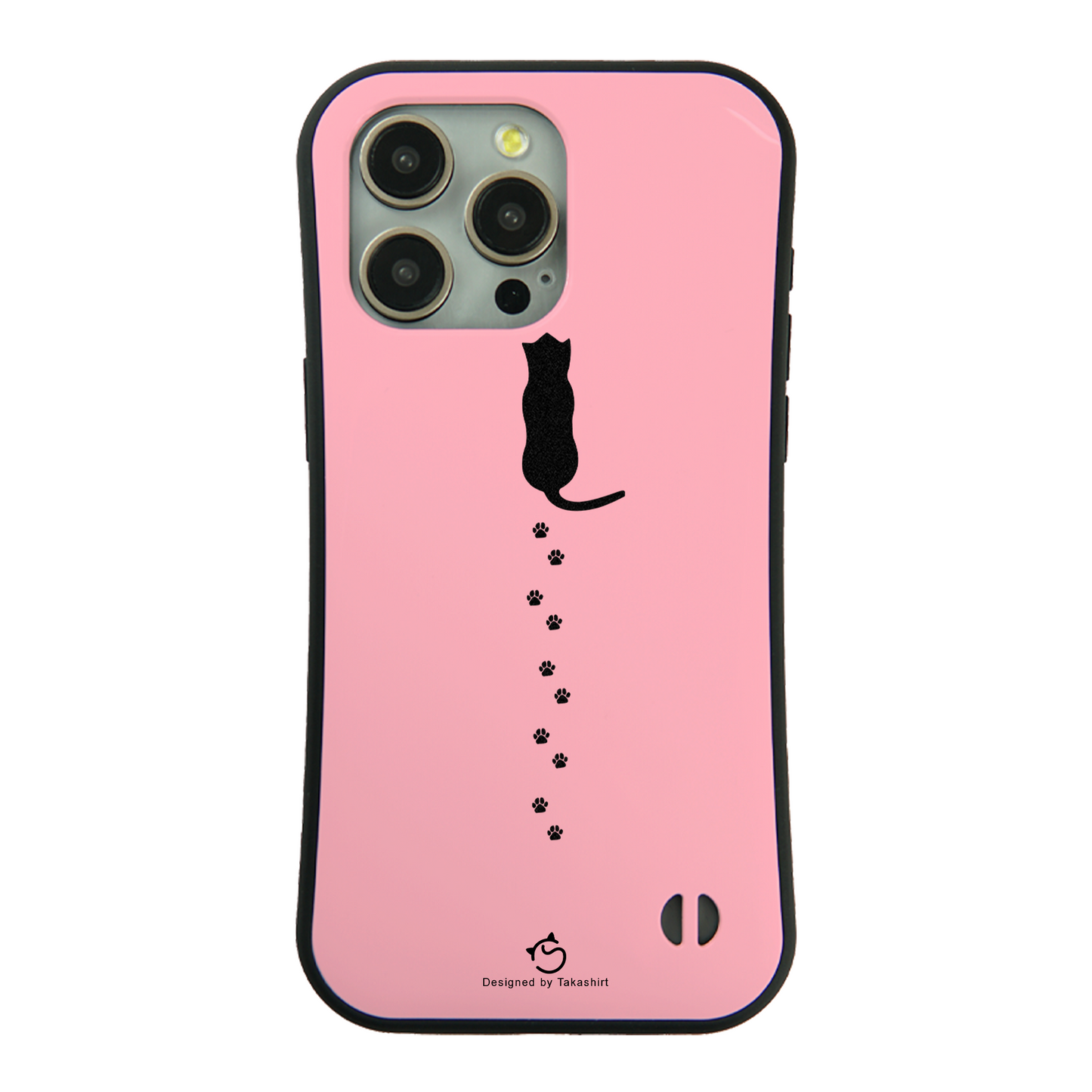 ケース ねこ 猫イラスト猫の足跡 スマホ ケース iPhone8, SE2, SE3 ~ ケース iPhone16シリーズ