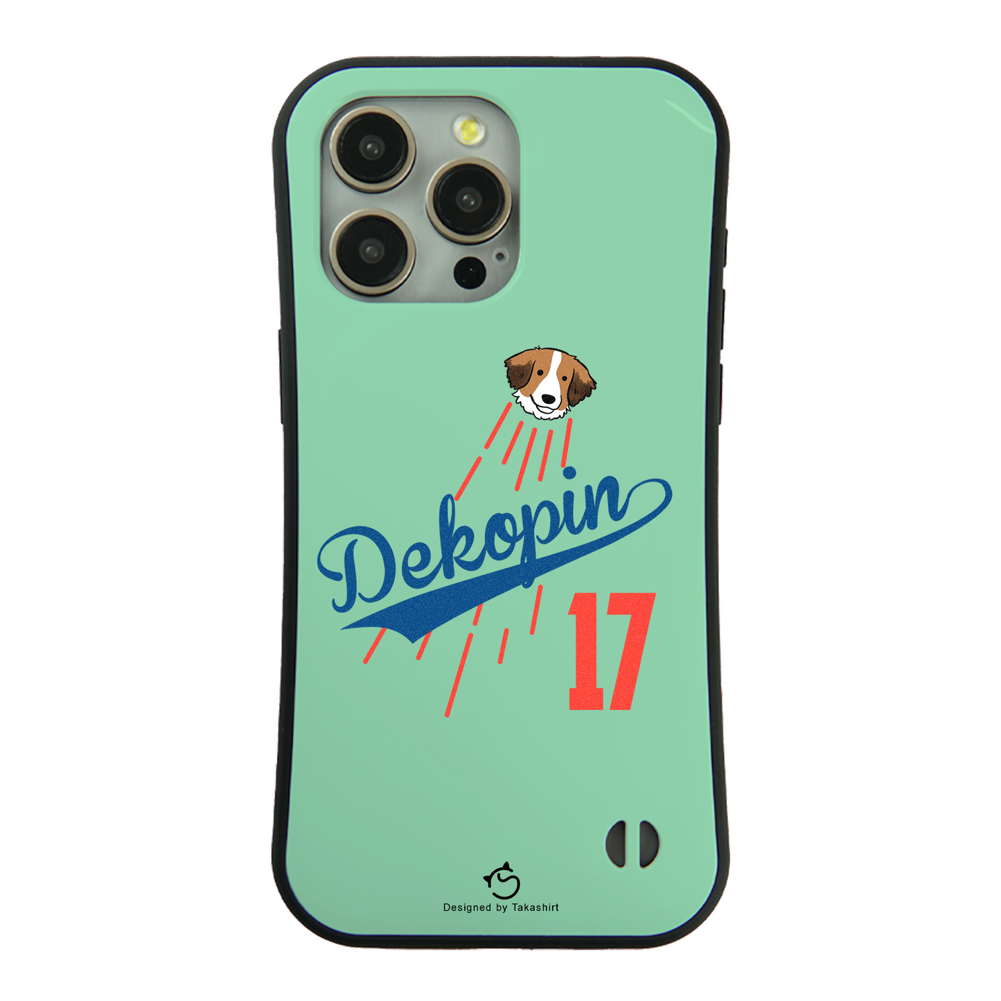 デコピン ケース いぬ 犬 コーイケルホンディエイラスト Dekopin スマホ ケース iPhone8, SE2, SE3 ~ ケース iPhone16セリア