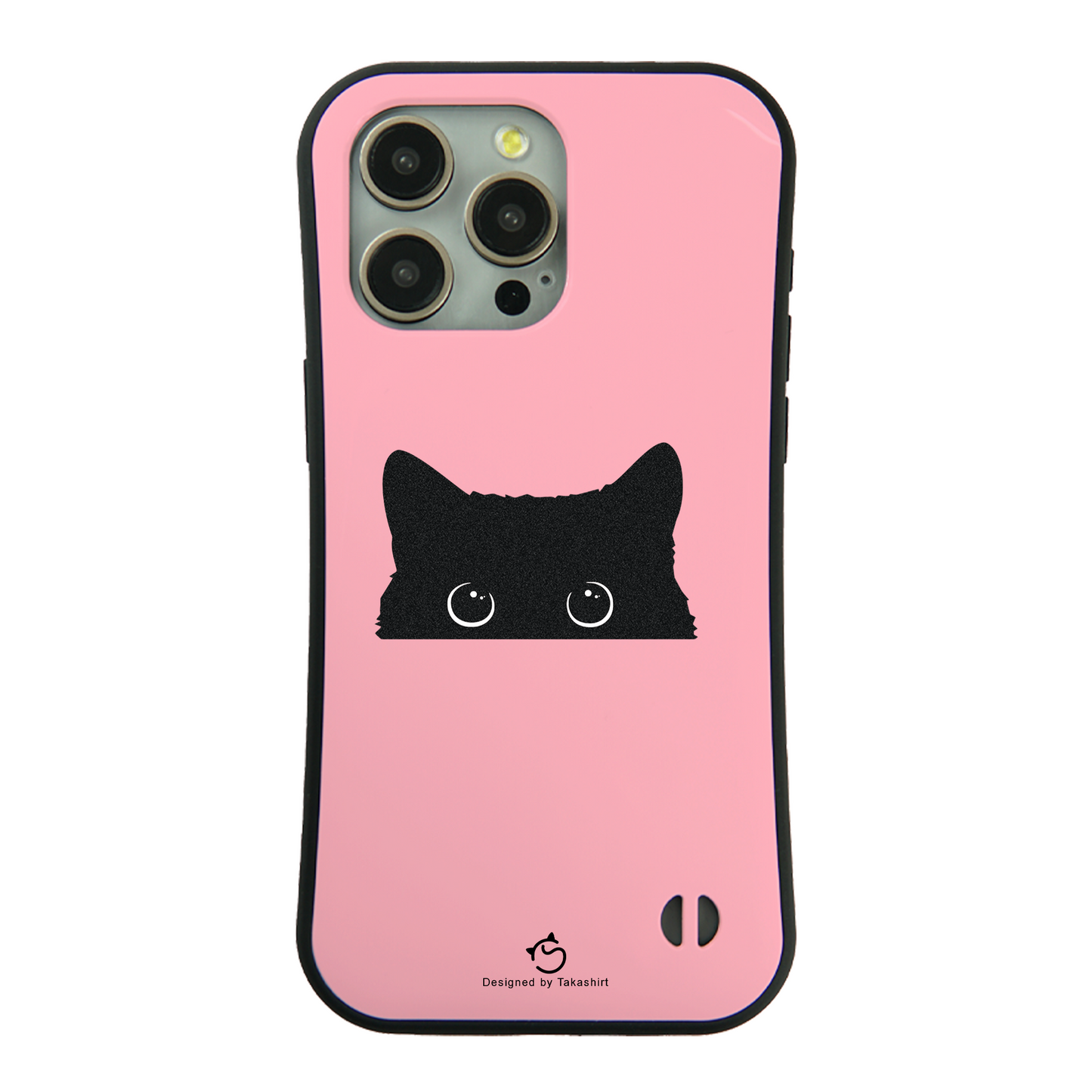 ケース ねこ 猫イラスト 可愛い黒い猫 スマホ ケース iPhone8, SE2, SE3 ~ ケース iPhone16シリーズ