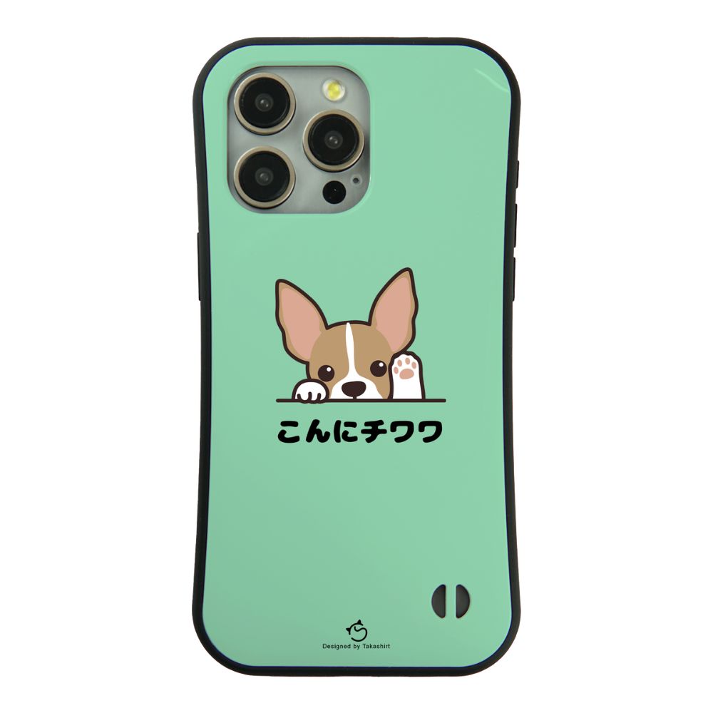 ケース いぬ 犬 イラスト チワワ こんにチワワ スマホ ケース iPhone8, SE2, SE3 ~ ケース iPhone16シリーズ