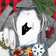 猫tシャツ ねこ 猫イラスト にゃに見てんだよ|アダルト&キッズサイズ