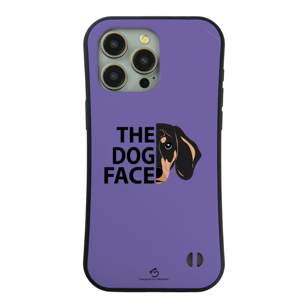 ケース いぬ 犬 イラスト ダックス フンド THE DOG FACE スマホ ケース iPhone8, SE2, SE3 ~ ケース iPhone16シリーズ