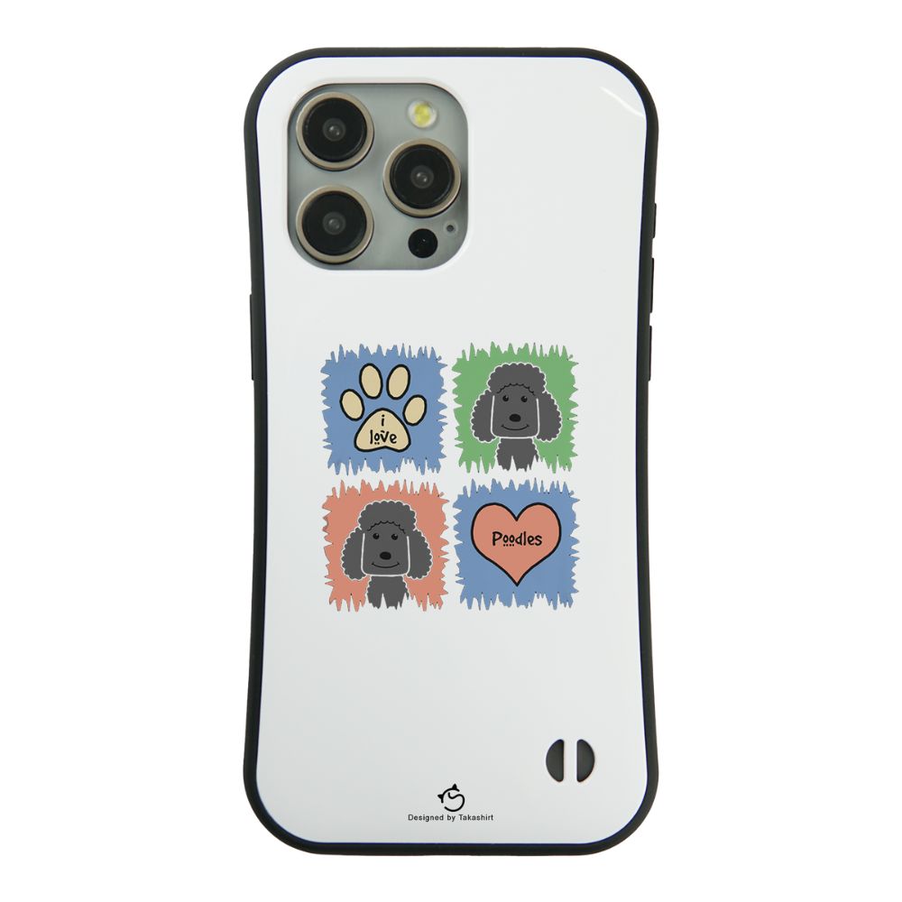 ケース いぬ 犬 イラスト トイ プードル ベター スマホ ケース iPhone8, SE2, SE3 ~ ケース iPhone16シリーズ