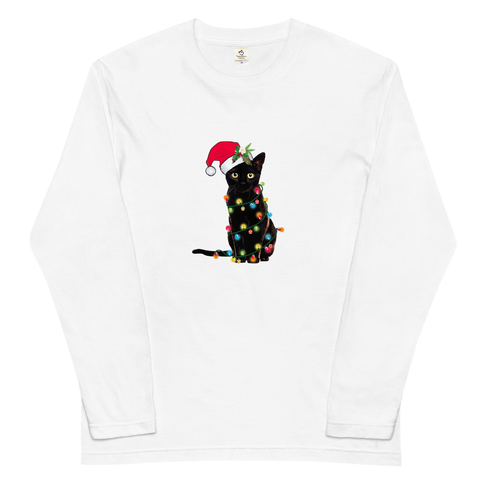 【クリスマス限定商品】猫 ロン t 猫 長袖 t シャツ ねこ 猫イラスト 猫クリスマス.