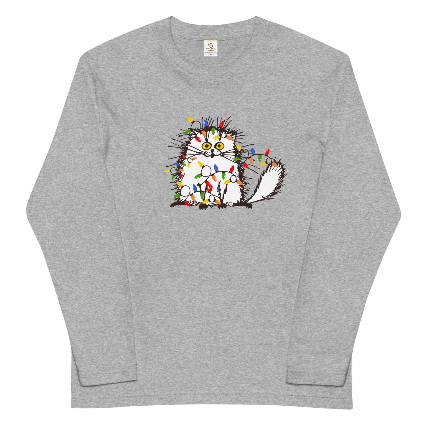 【クリスマス限定商品】猫 ロン t 猫 長袖 t シャツ ねこ 猫イラスト 猫クリスマス.