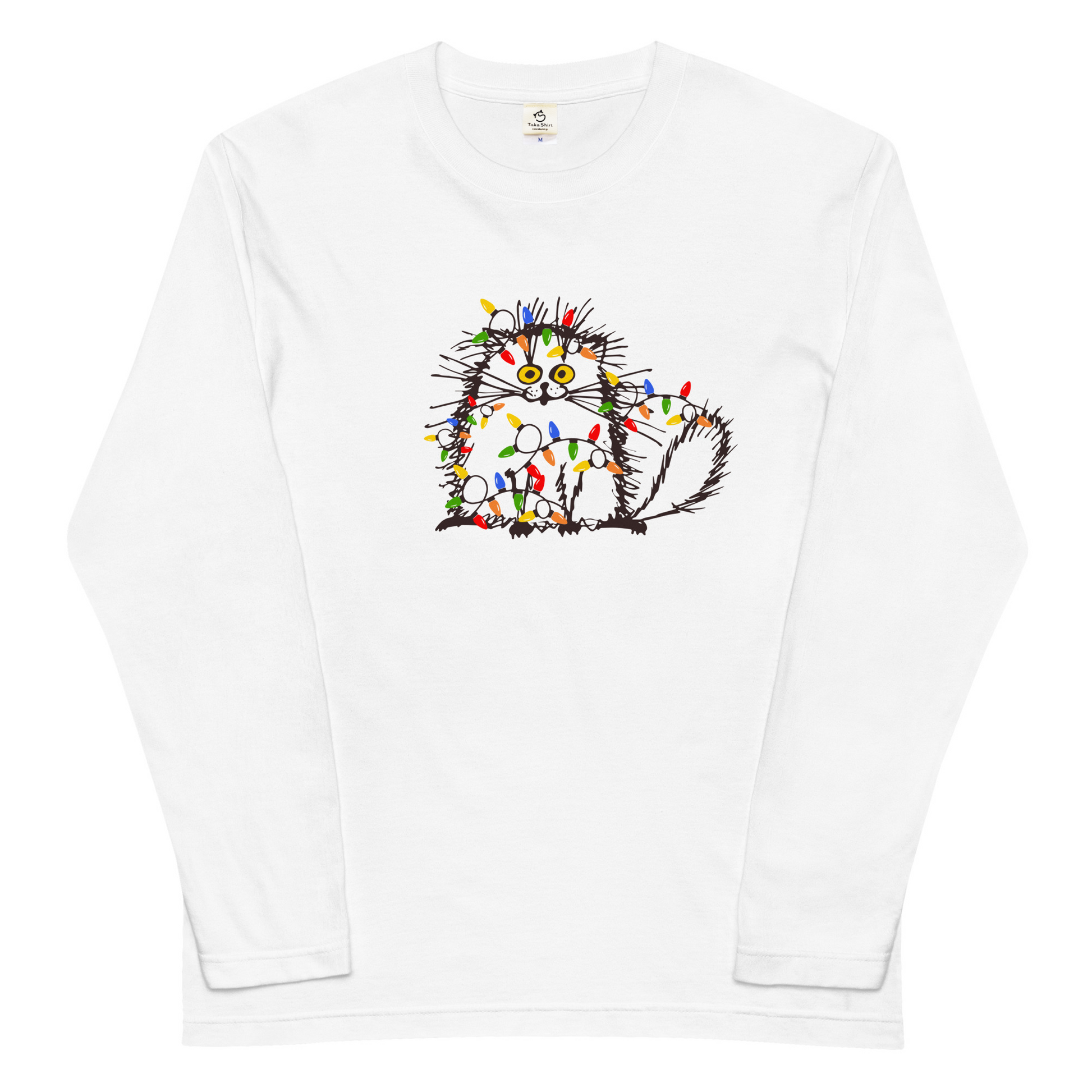 【クリスマス限定商品】猫 ロン t 猫 長袖 t シャツ ねこ 猫イラスト 猫クリスマス.