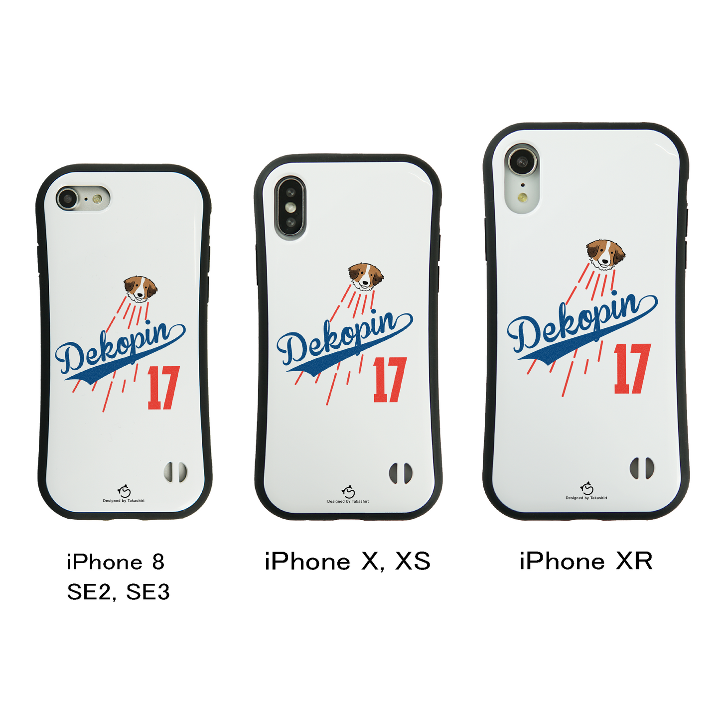 デコピン ケース いぬ 犬 コーイケルホンディエイラスト Dekopin スマホ ケース iPhone8, SE2, SE3 ~ ケース iPhone16セリア