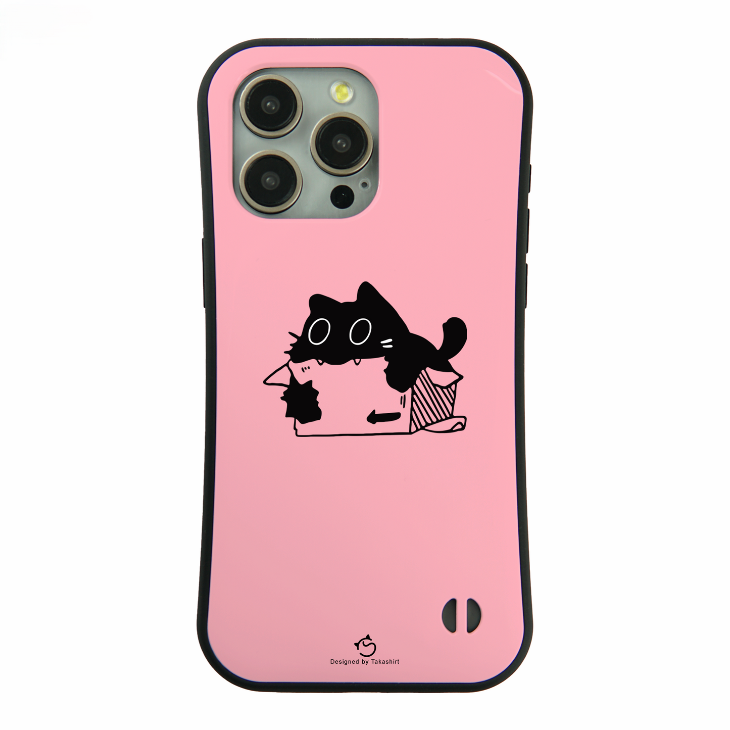 ケース ねこ 猫イラスト 段ボールが好きな猫 スマホ ケース iPhone8, SE2, SE3 ~ ケース iPhone16シリーズ