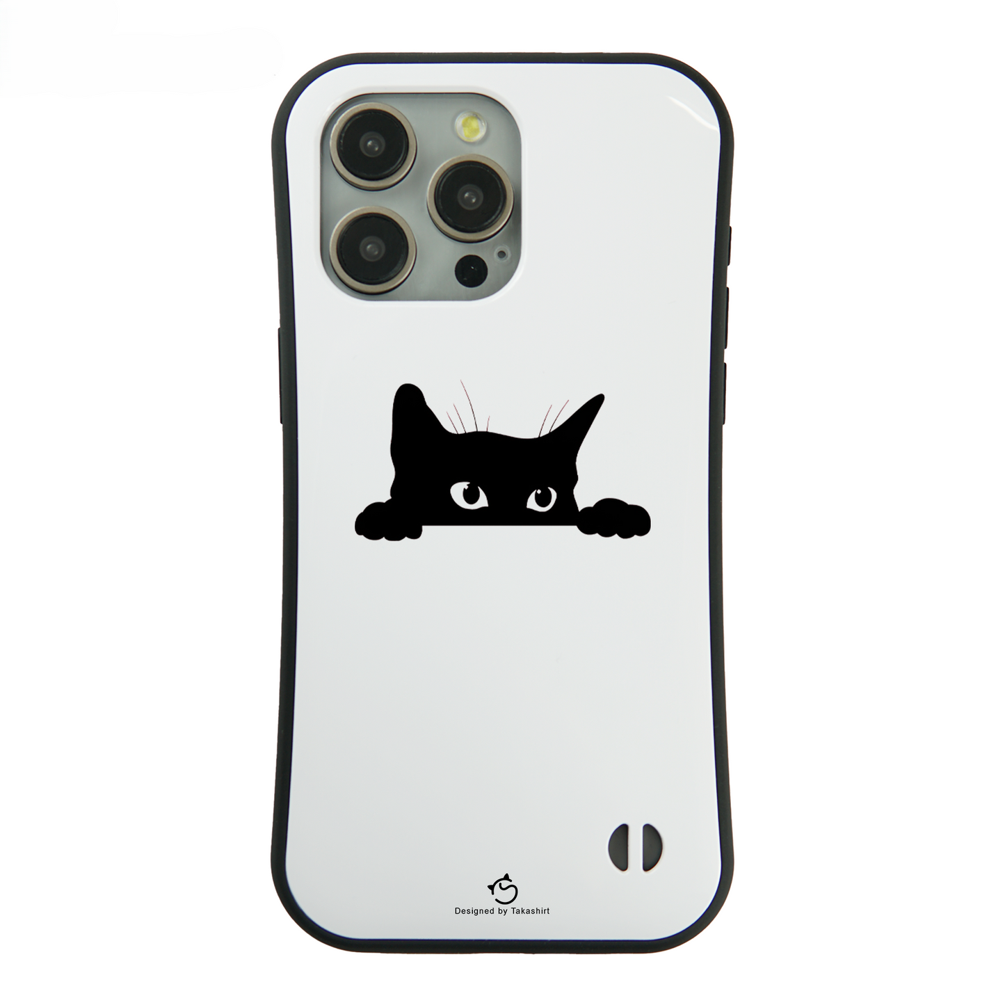 ケース ねこ 猫イラスト 可愛い黒い猫 2 スマホ ケース iPhone8, SE2, SE3 ~ ケース iPhone16シリーズ