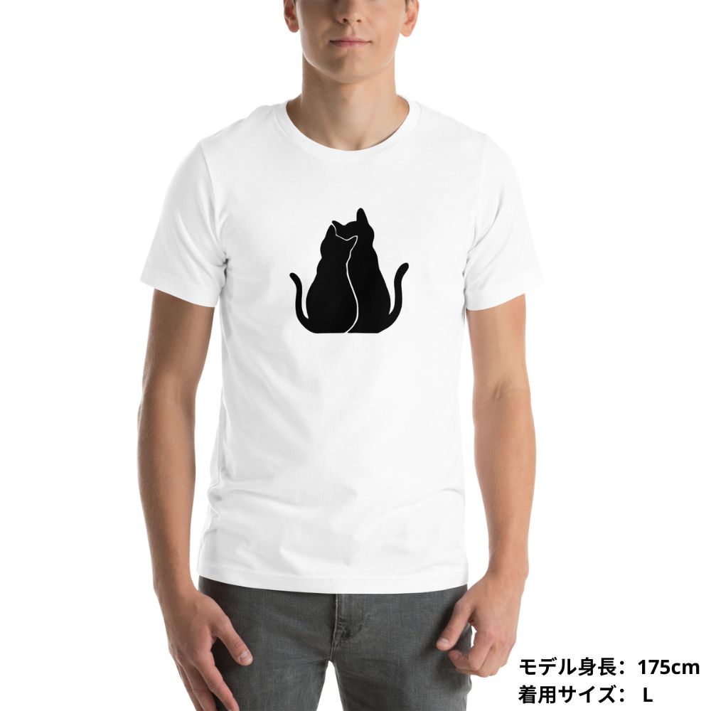 【バレンタイン限定】猫tシャツ ねこ 猫イラスト猫|アダルト&キッズサイズ.