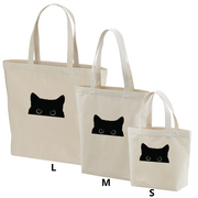 猫トート バッグ 猫 エコ バッグ 可愛い黒い
