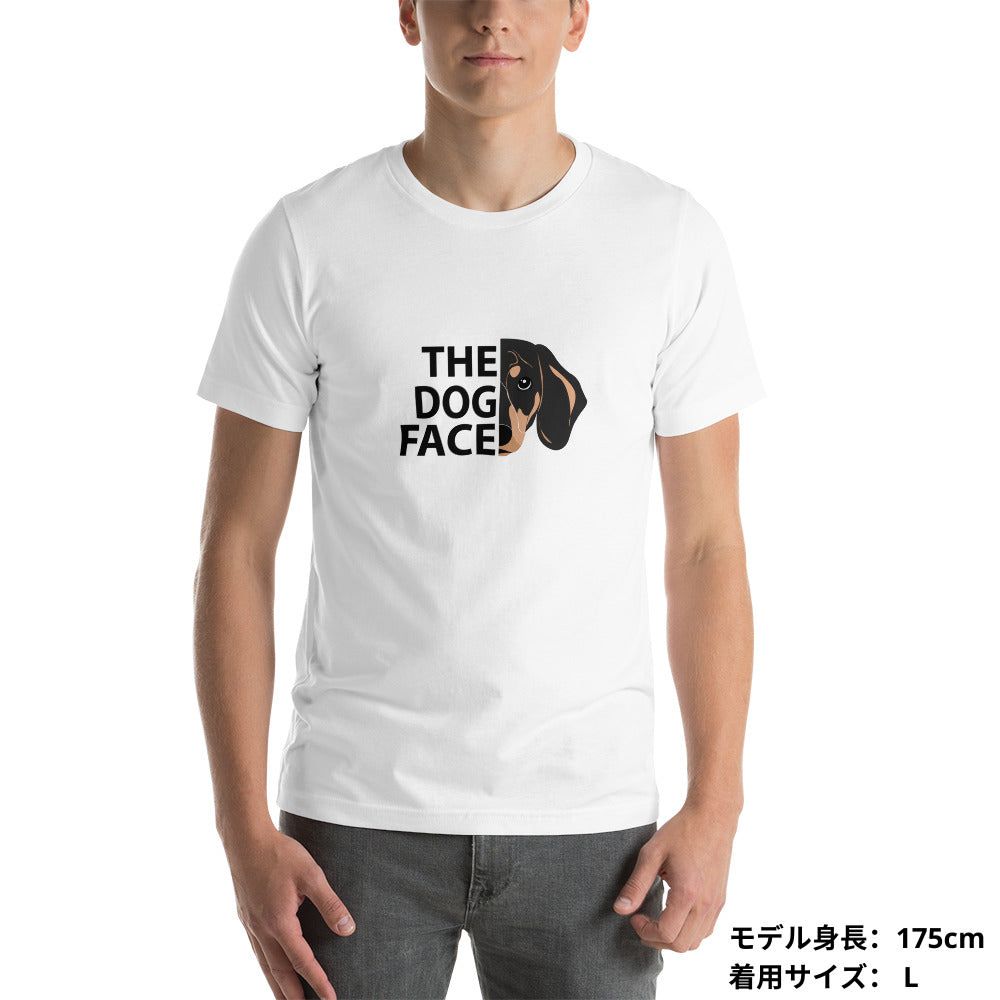 犬 tシャツ 犬イラスト ダックス フンド THE DOG FACE |アダルト&キッズサイズ.