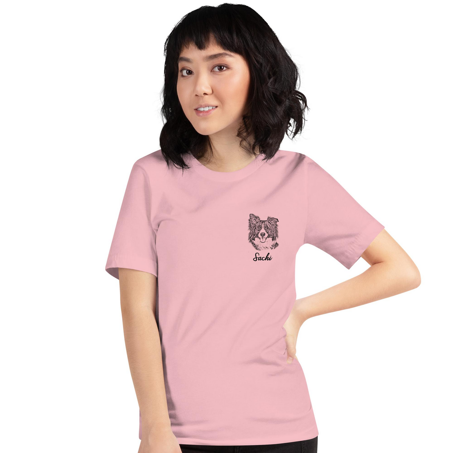 【名入れ&写真入れ】うちの子 オリジナTシャツ ル アート写真プリント お誕生日 クリスマス 母の日プレゼント ペット猫 犬 名入れ.