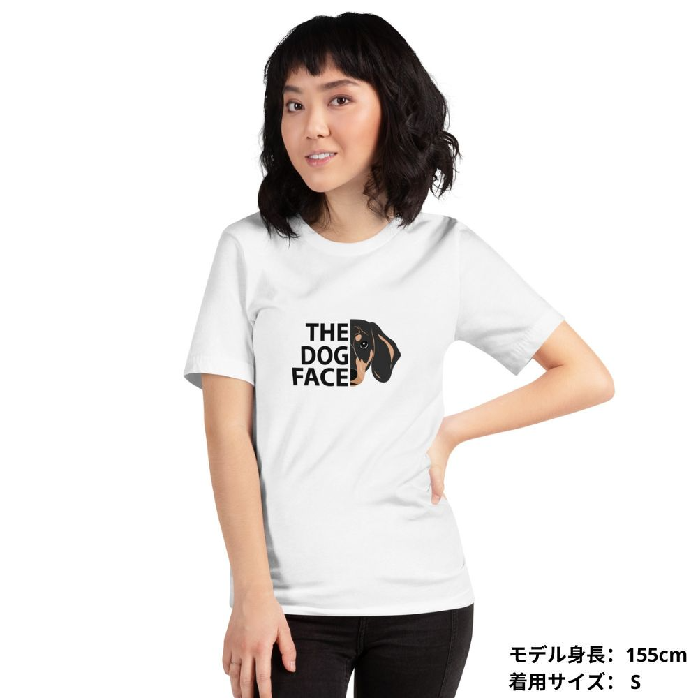 犬 tシャツ 犬イラスト ダックス フンド THE DOG FACE |アダルト&キッズサイズ.