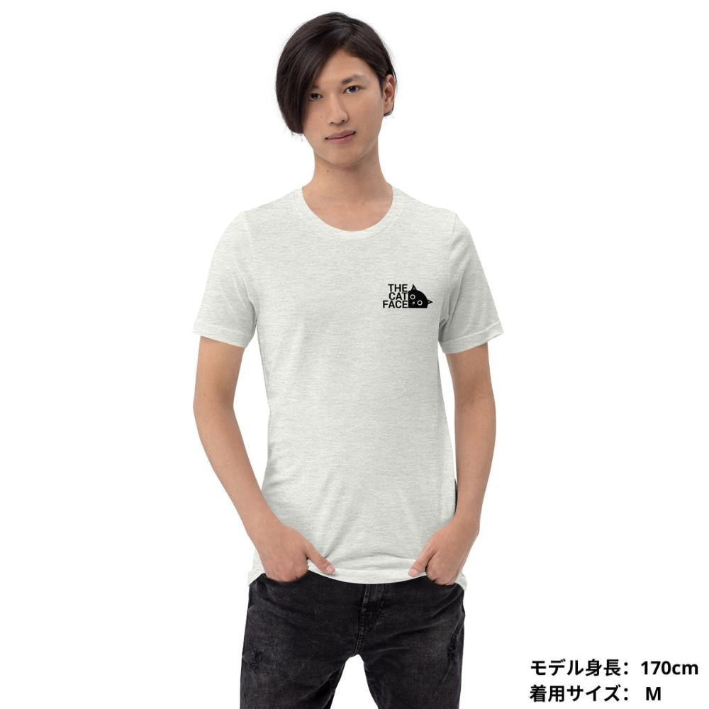 猫tシャツ ねこ 猫イラスト おもしろ tシャツ かわいい THE CAT FACE|アダルト&キッズサイズ.