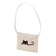 猫イラスト レギュラー キャンバス サコッシュ 可愛い猫 ?