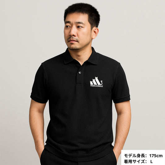 Nekodesu 猫ポロシャツ ねこ メンズ レディース 吸汗速乾 還暦祝い敬老の日 父の日 母の日 ギフト