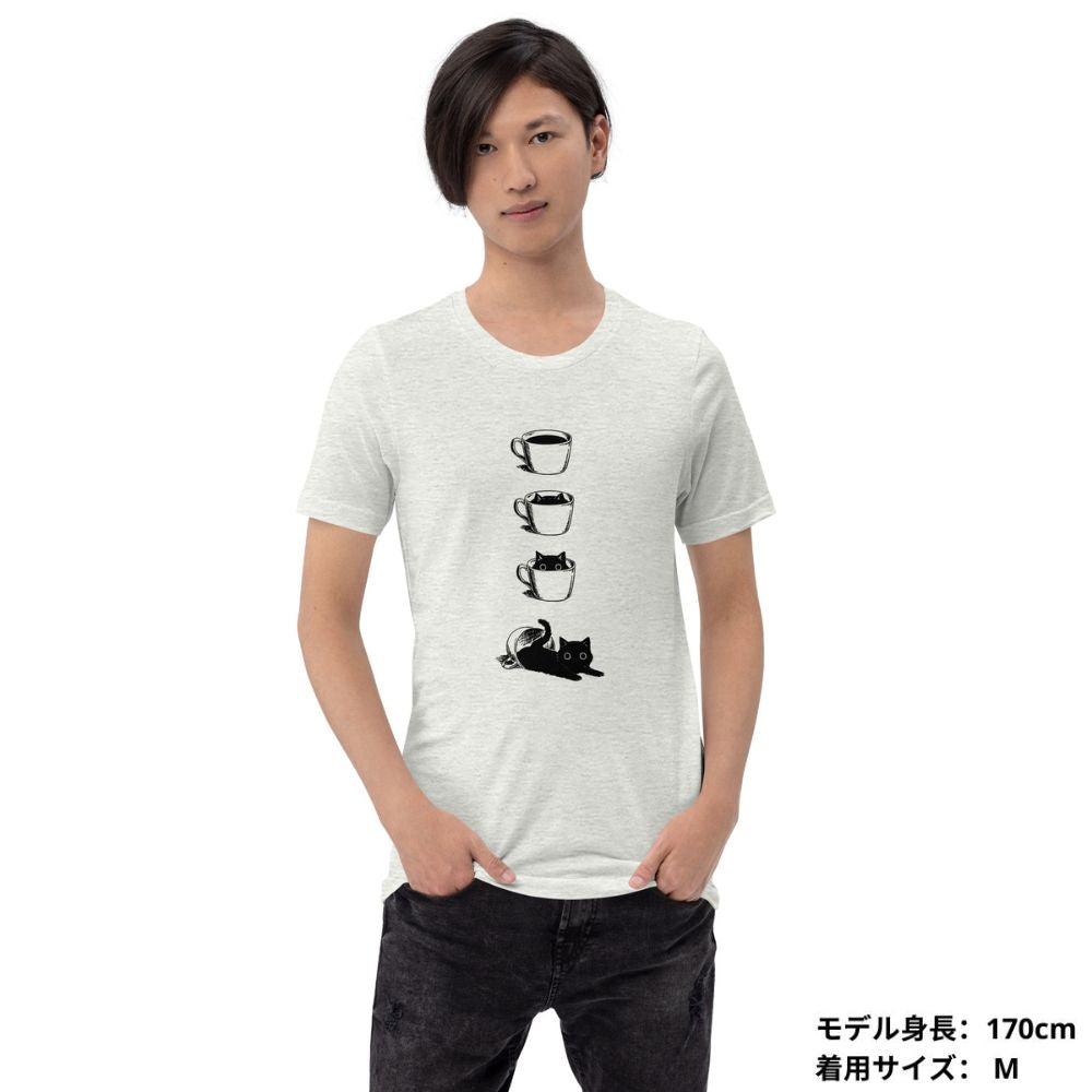 猫tシャツ ねこ 猫イラスト 猫カフェ2 |アダルト&キッズサイズ.