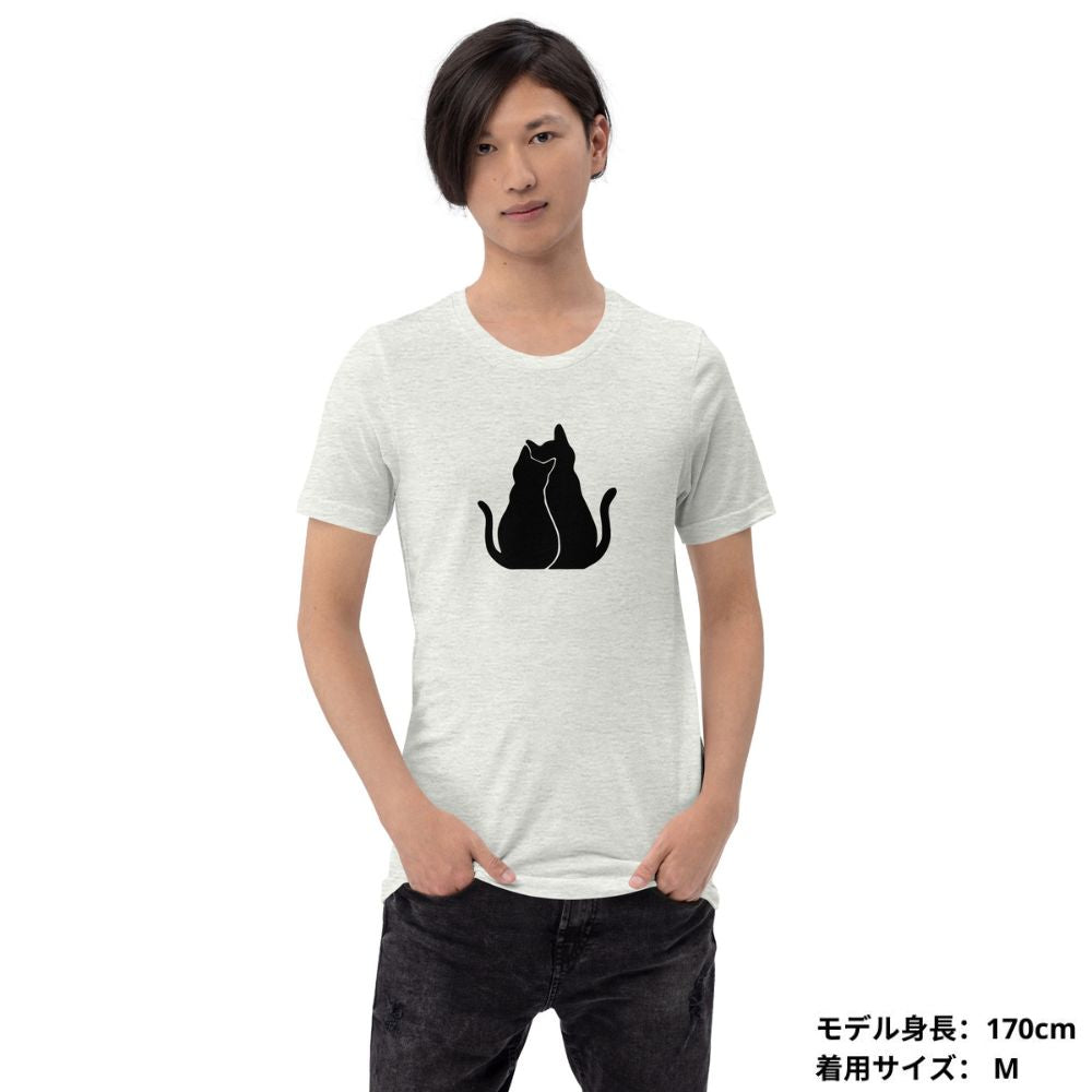 【バレンタイン限定】猫tシャツ ねこ 猫イラスト猫|アダルト&キッズサイズ.