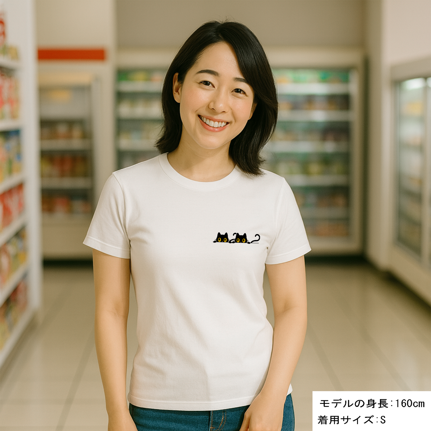 猫tシャツ ドライTシャツ シルキータッチTシャツ ねこ 猫イラスト おもしろ tシャツ にゃんポイント