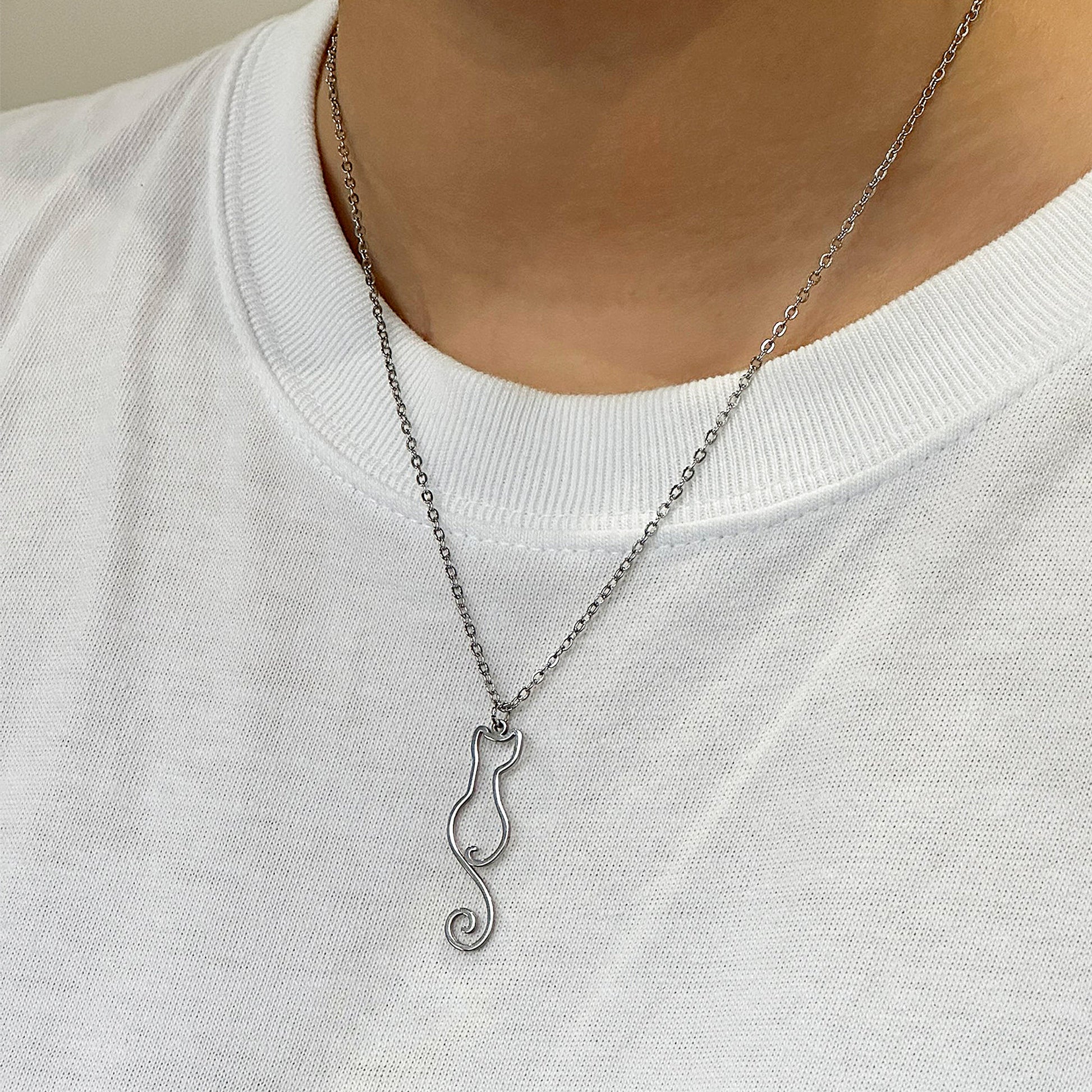 猫 ネックレス レディース 人気 ネコ ペンダント バレンタインギフト・誕生日・記念日・母の日プレゼント (割引クーポン対象外).