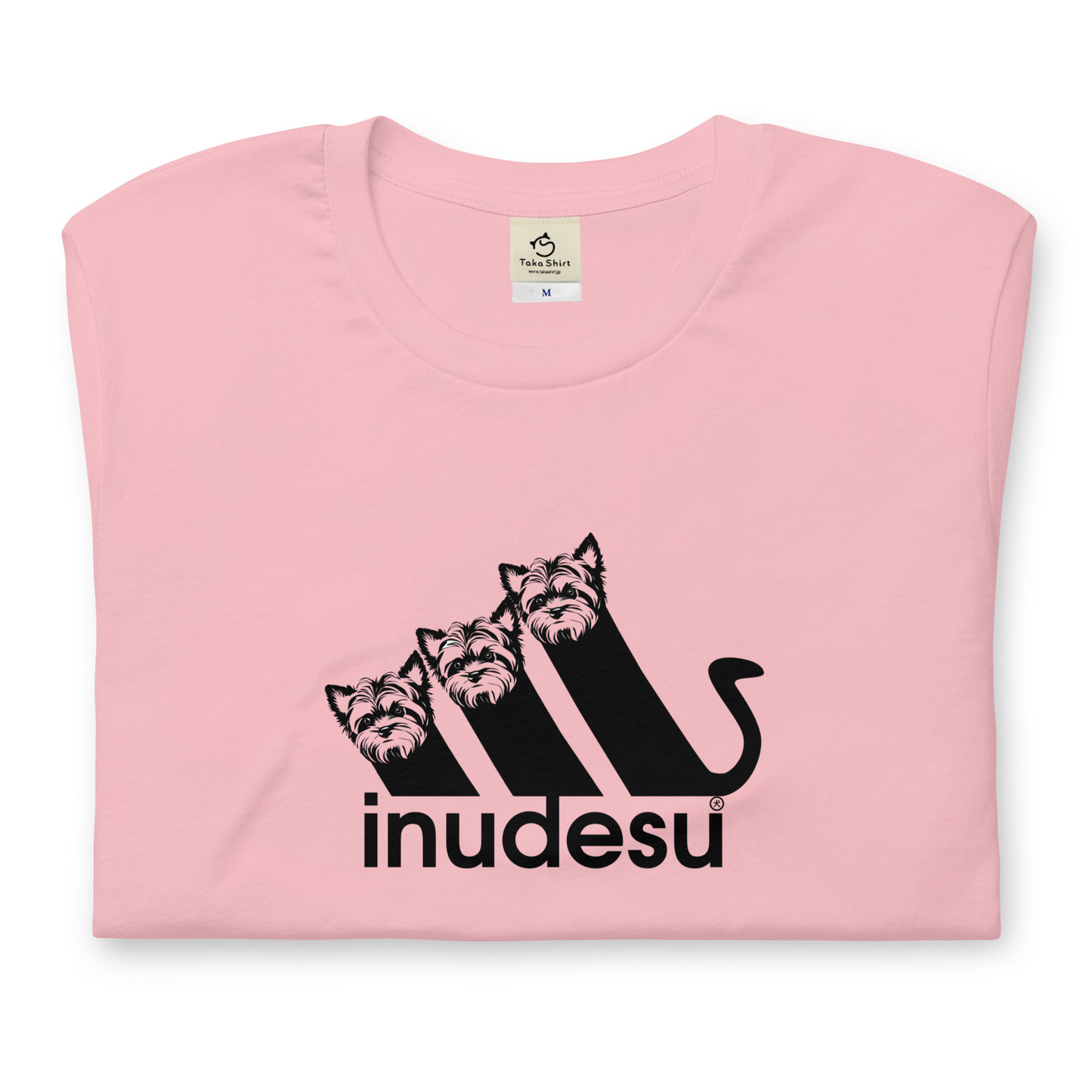 犬 tシャツ 犬イラスト ヨークシャーテリア INUDESU |アダルト&キッズサイズ.