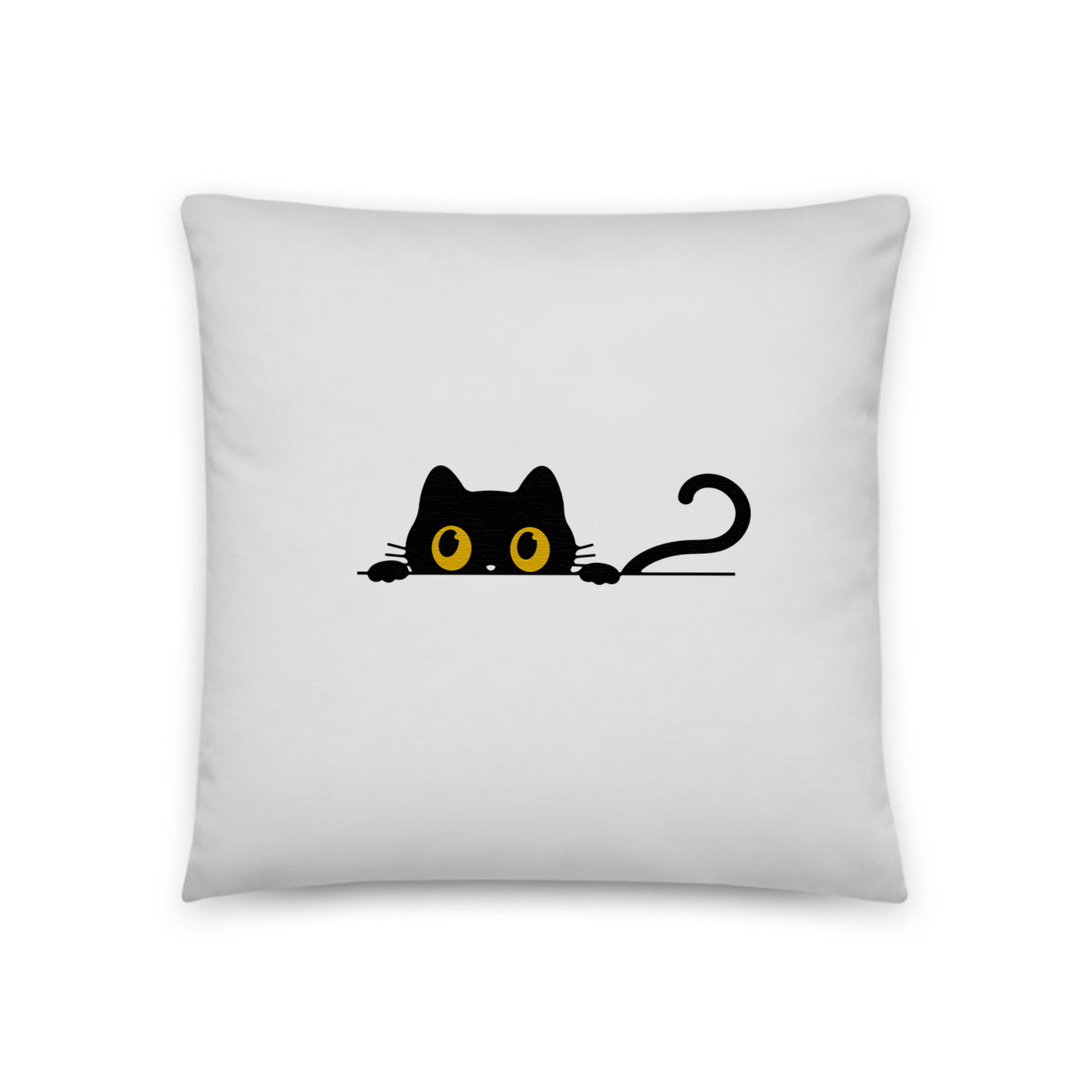 猫クッション カバー 45x45cm クッション カバー 可愛い黒い猫 ?