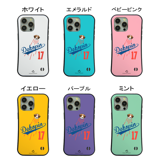 デコピン ケース いぬ 犬 コーイケルホンディエイラスト Dekopin スマホ ケース iPhone8, SE2, SE3 ~ ケースiPhone17シリーズ