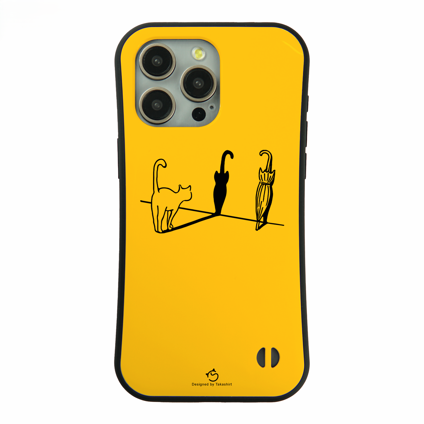 ケース ねこ 猫イラスト猫&傘 スマホ ケース iPhone8, SE2, SE3 ~ ケース iPhone16シリーズ