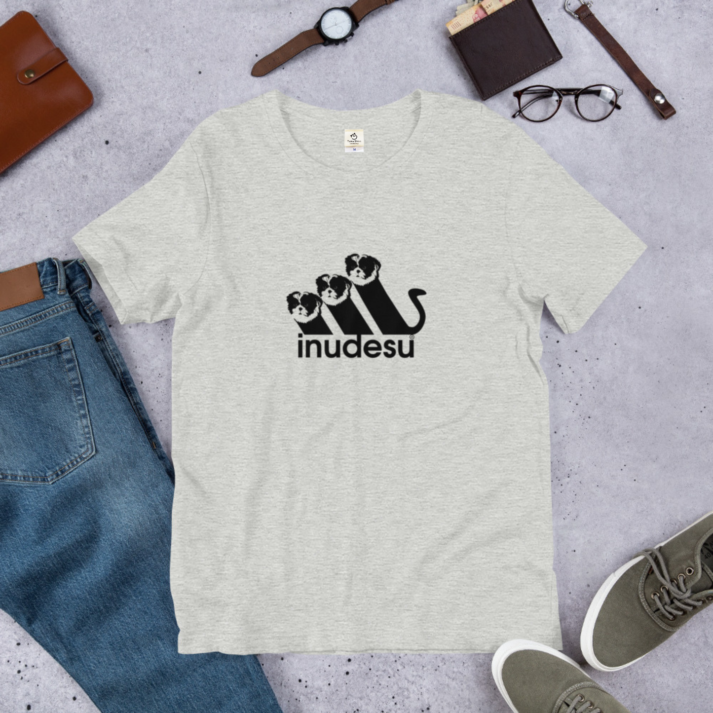 犬 tシャツ 犬イラスト シーズー INUDESU |アダルト&キッズサイズ.