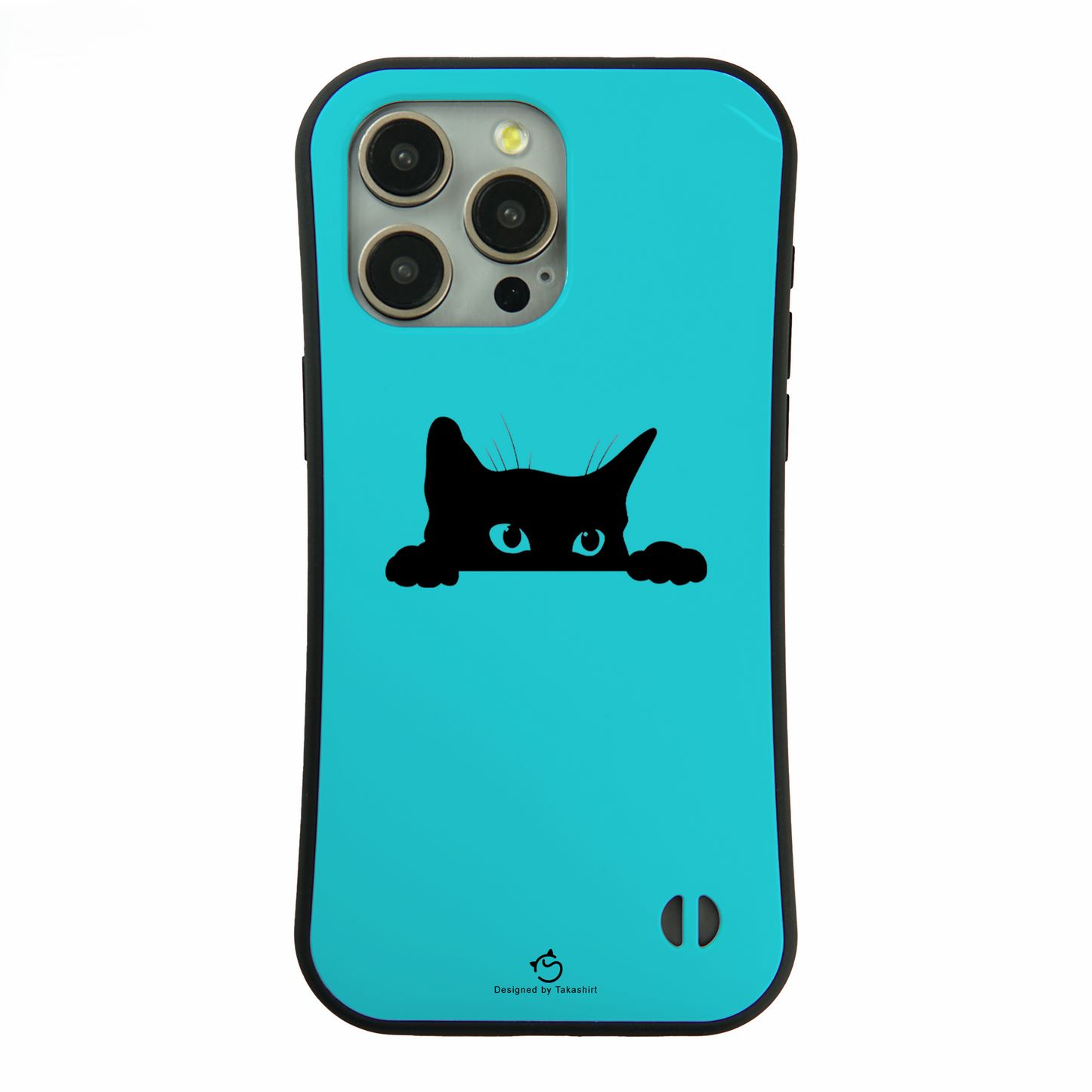 ケース ねこ 猫イラスト 可愛い黒い猫 2 スマホ ケース iPhone8, SE2, SE3 ~ ケース iPhone16シリーズ