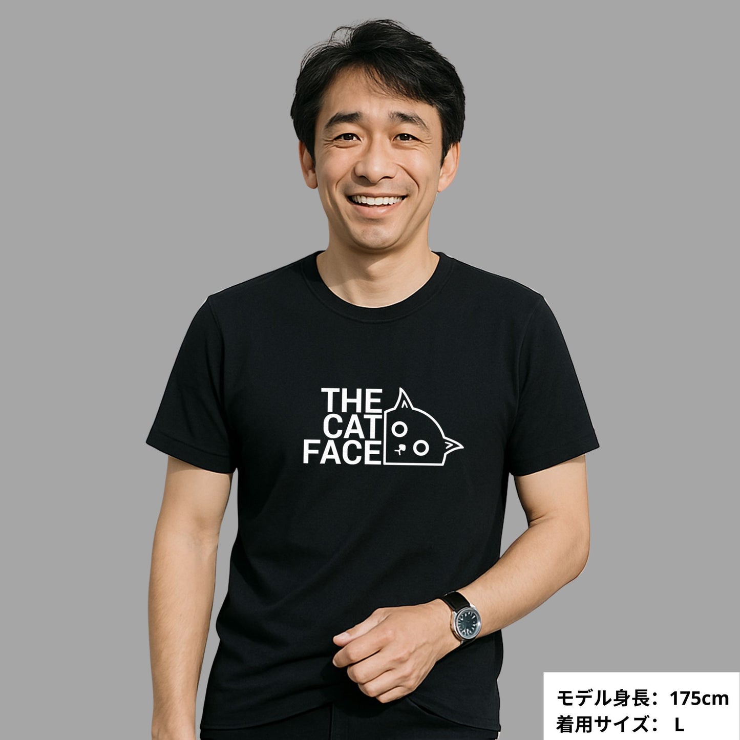 猫tシャツ ねこ 猫イラスト THE CAT FACE|アダルト&キッズサイズ