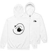 猫 フルジップ パーカ ねこ かわいい 猫イラスト The Cat Face & まるの中が好き |フロント&バックプリント