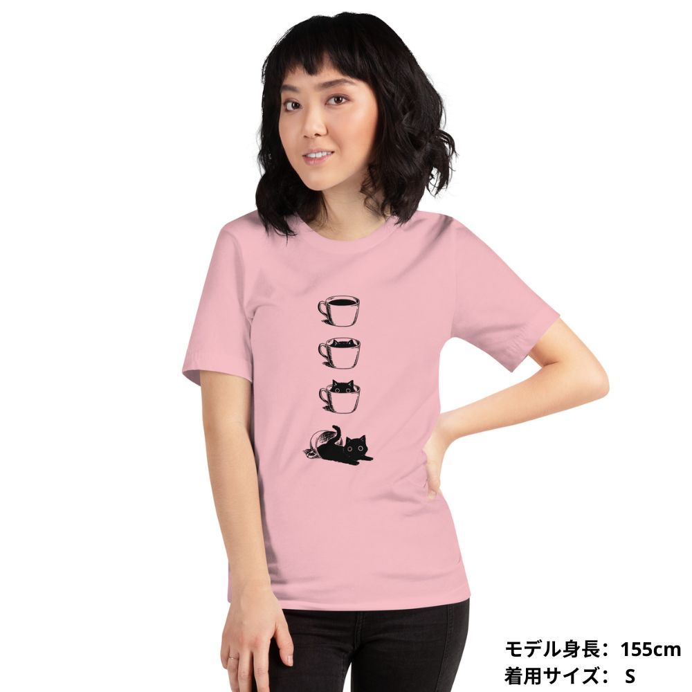 猫tシャツ ねこ 猫イラスト 猫カフェ2 |アダルト&キッズサイズ.