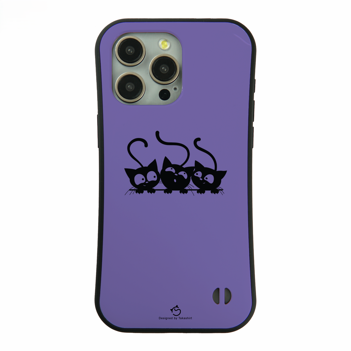 ケース ねこ 猫イラスト 可愛い黒い猫 3 スマホ ケース iPhone8, SE2, SE3 ~ ケース iPhone16シリーズ