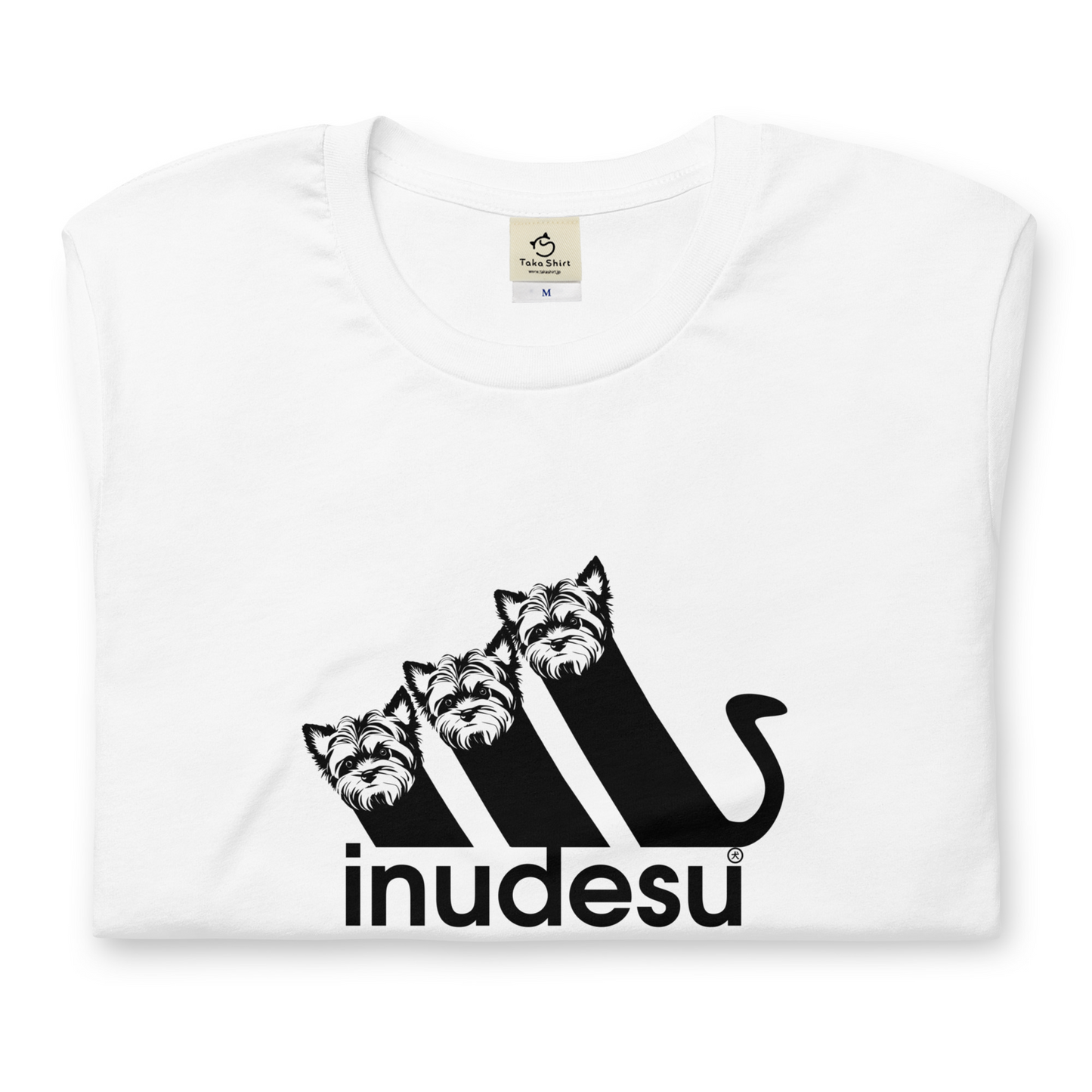 犬 tシャツ 犬イラスト ヨークシャーテリア INUDESU |アダルト&キッズサイズ.