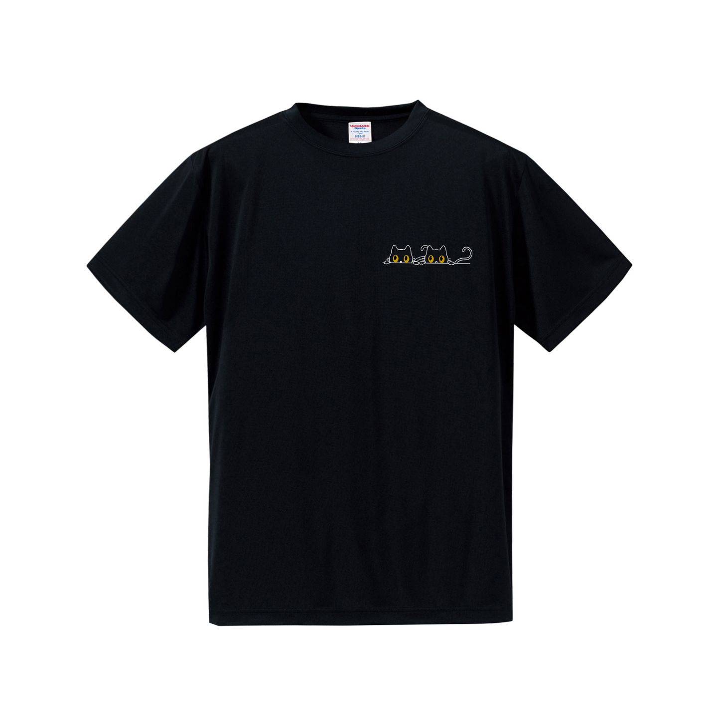 猫tシャツ ドライTシャツ シルキータッチTシャツ ねこ 猫イラスト おもしろ tシャツ にゃんポイント