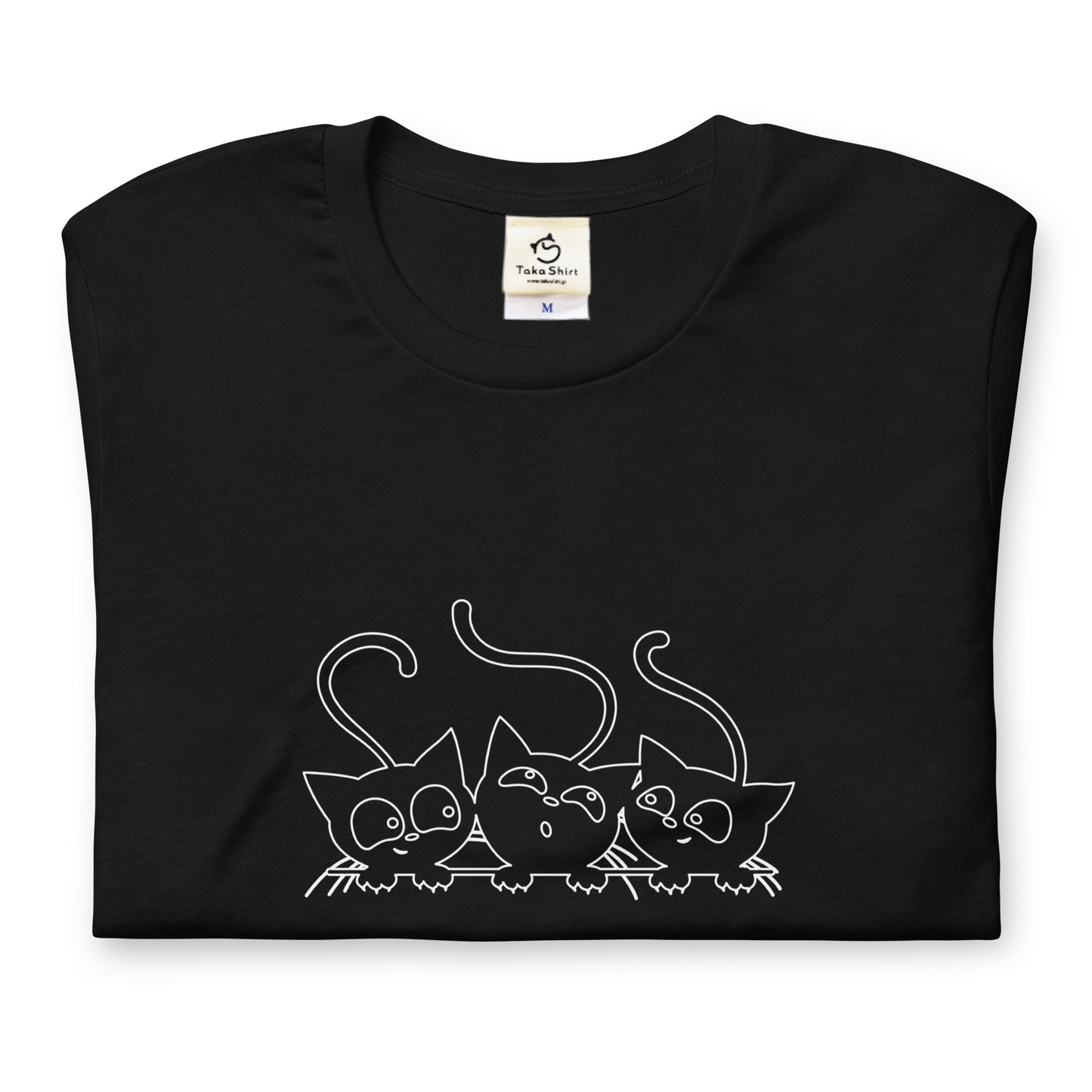 猫tシャツ ねこ 猫イラスト かわいいねこイラスト猫|アダルト&キッズサイズ.