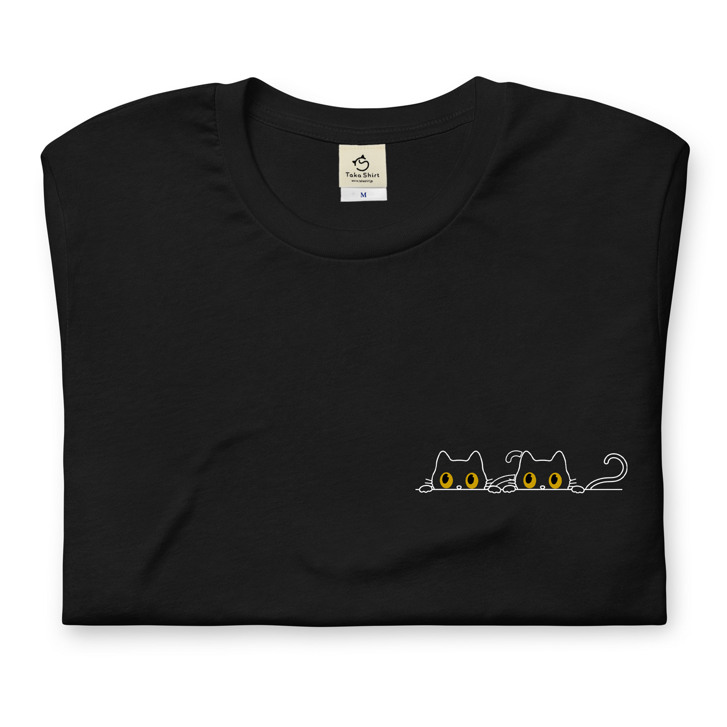猫tシャツ ねこ 猫イラスト にゃんポイント|アダルト&キッズサイズ