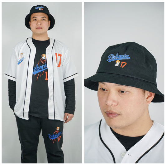 デコピンコットン ツイル バケット ハット いぬ コーイケルホンディエイラスト Dekopin.