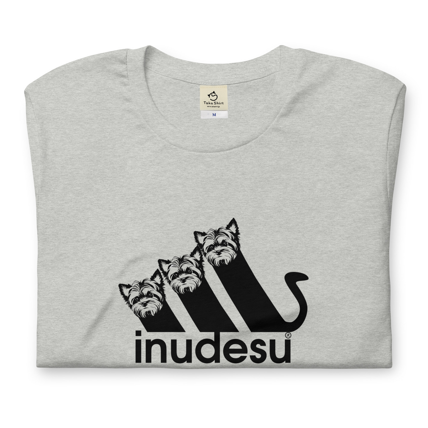 犬 tシャツ 犬イラスト ヨークシャーテリア INUDESU |アダルト&キッズサイズ.